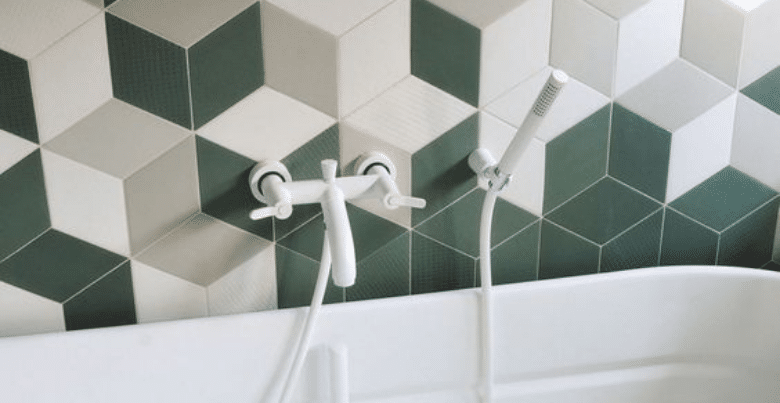 Tegels badkamer: geometrisch